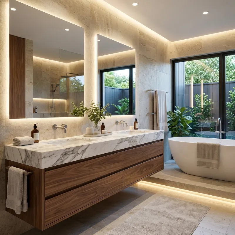 Double Vanity Bathroom