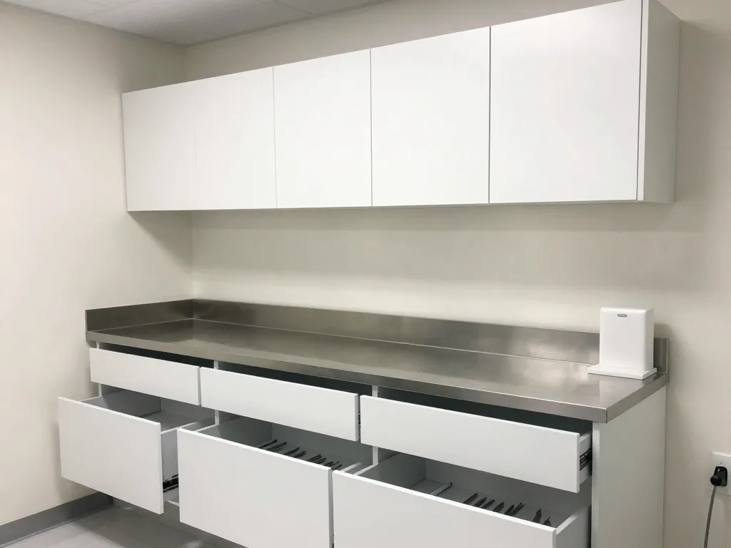 Custom dental office operatory cabinets in Stockton, CA
