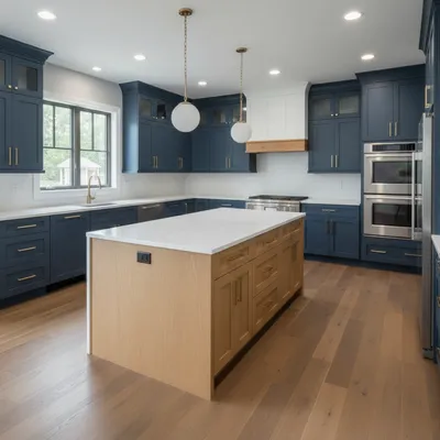 Two-Tone Kitchen Island